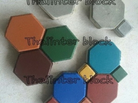 แผ่นทางเท้า บล็อกตัวหนอน บล็อกแปดเหลี่ยม บล็อกปูหญ้า