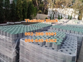 บล็อกตัวหนอน บล็อกแปดเหลี่ยม บล็อกปูหญ้า แผ่นทางเท้า