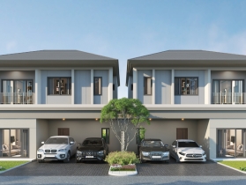 บ้านแฝด CURA 3 ห้องนอน ทำเลบ้านสวน ชลบุรี ใกล้ Central Chonburi เ